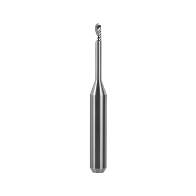Kugelfräser, Schaft Ø 6 mm (PMMA, Thermoplast, PEEK, PEKK, Wachs, andere Kunststoffe) Ø 2,5 mm, FS 20, 1 Schneide