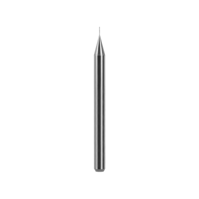 Kugelfräser, Schaft Ø 4 mm (PMMA, Thermoplast, PEEK, PEKK, Wachs, andere Kunststoffe) Ø 0,3 mm, FS 2, 2 Schneiden