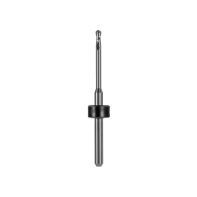 Kugelfräser, Schaft Ø 3 mm (PMMA, Thermoplast, PEEK, PEKK, Wachs, andere Kunststoffe) Ø 2,0 mm, FS 20, 2 Schneiden