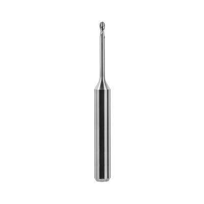 Kugelfräser, Schaft Ø 6 mm (PMMA, Thermoplast, PEEK, PEKK, Wachs, andere Kunststoffe) Ø 2,0 mm, FS 20, 2 Schneiden